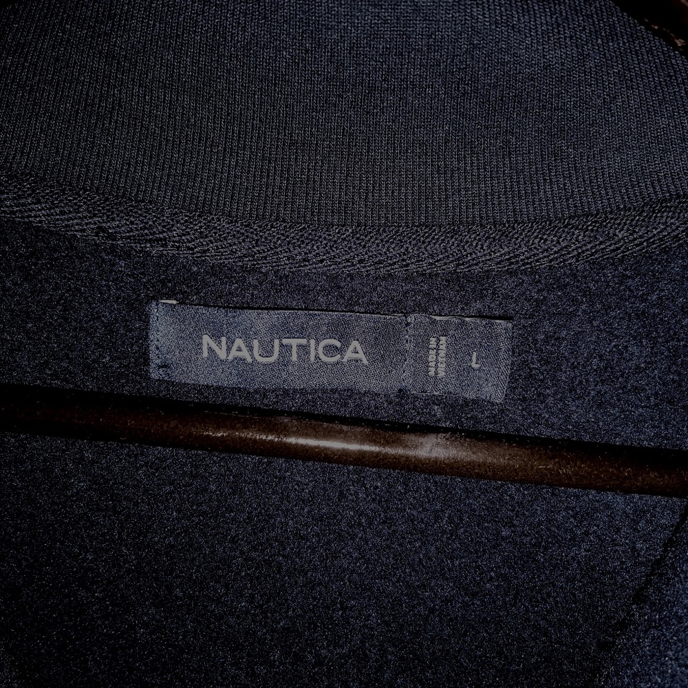 NAUTICA Plaid Quarter-Zip Sweatshirt -  (L) - Picture 8 of 10